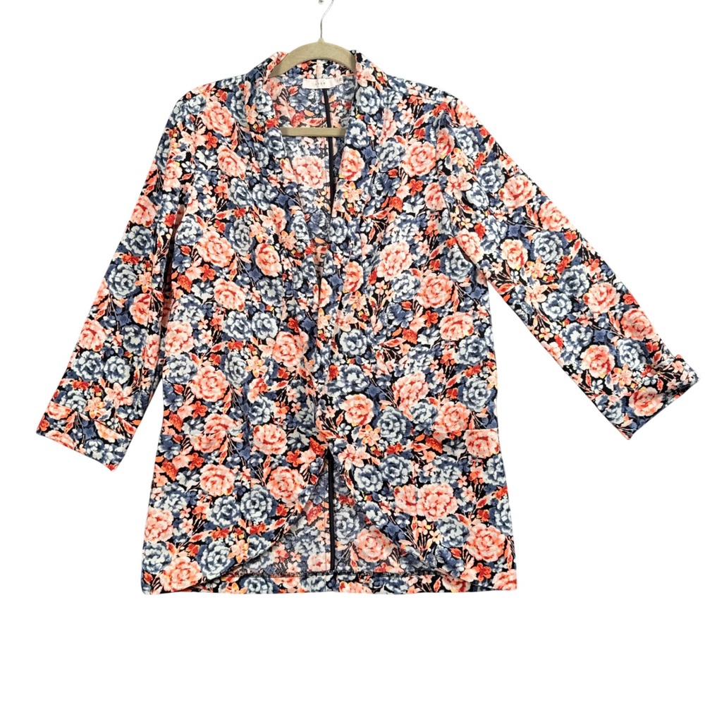 Lush Fairy Grunge Floral Open Front Blazer Women M Indie Sleaze Boho Jacket